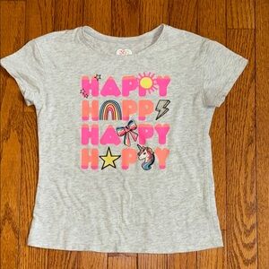 Garanimals Gray and Pink Short Sleeve Tee with Neon Graphic